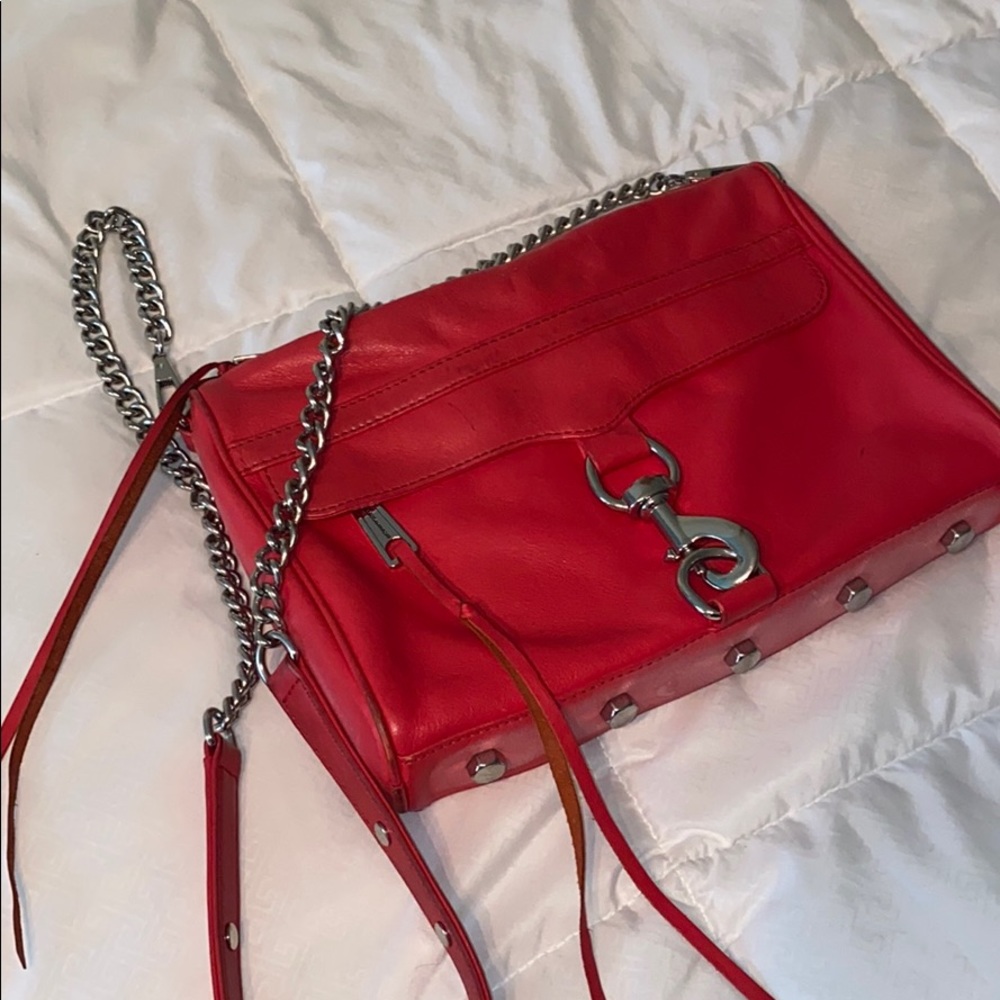 Rebecca Minkoff coral crossbody w/ silver hardware